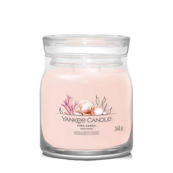 Yankee Candle Aromatická sviečka Signature sklo stredná Pink Sands 368 g
