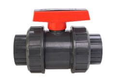 BazenyShop Guľový dvojcestný ventil PVC - 63mm