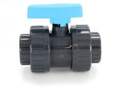 BazenyShop Guľový dvojcestný ventil PVC - 50mm