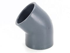 BazenyShop Koleno PVC uhol 45 ° - 75mm