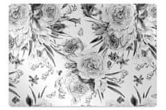 kobercomat.sk Ochranná podložka pod stoličku kytice kvetov 120x90 cm 2 cm 