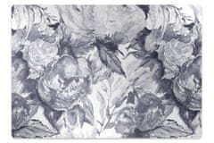 kobercomat.sk Podložka pod stoličku šedá kvety 140x100 cm 2 cm 