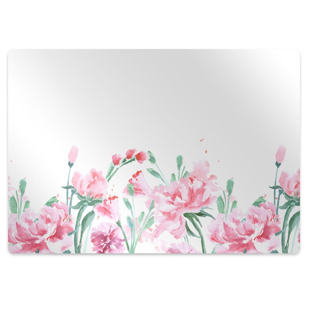 kobercomat.sk Podložka pod kancelársku stoličku ružové kvety 140x100 cm 2 cm 