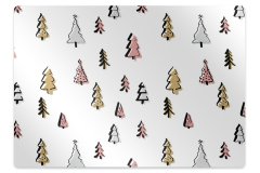 kobercomat.sk Podložka pod kancelársku stoličku pastel vianočný strom 120x90 cm 2 cm 