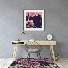 kobercomat.sk Podložka pod kolieskovú stoličku akvarel kvety 120x90 cm 2 cm 