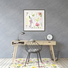 kobercomat.sk Podložka pod kolieskovú stoličku farebné kvety 140x100 cm 2 cm 