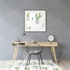 kobercomat.sk Podložka pod kolieskovú stoličku zelený kaktusy 140x100 cm 2 cm 