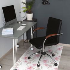 kobercomat.sk Podložka pod kancelársku stoličku ružové kvety 120x90 cm 2 cm 