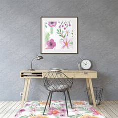 kobercomat.sk Podložka pod kolieskovú stoličku kresba kvety 140x100 cm 2 cm 
