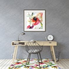 kobercomat.sk Podložka pod kancelársku stoličku farebné kvety 120x90 cm 2 cm 