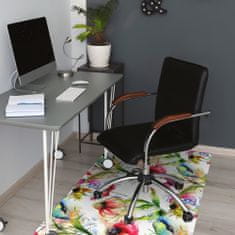 kobercomat.sk Podložka pod kancelársku stoličku farebné kvety 120x90 cm 2 cm 