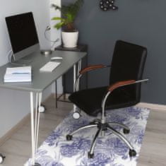 kobercomat.sk Podložka pod kancelársku stoličku fialové pivonky 140x100 cm 2 cm 