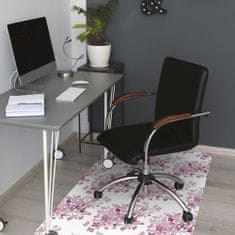 kobercomat.sk Podložka pod kancelársku stoličku ružové kvety 140x100 cm 2 cm 