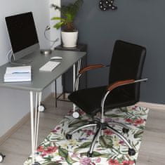 kobercomat.sk Podložka pod kancelársku stoličku tropické kvety 120x90 cm 2 cm 