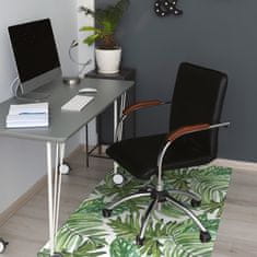 kobercomat.sk Podložka pod kancelársku stoličku tropické listy 140x100 cm 2 cm 