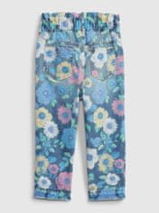 Gap Detské džínsy mom floral 18-24M