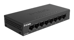 D-Link DGS-108GL Kovový 8-portový Gigabit stolný switch