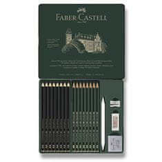 Faber-Castell Grafitová ceruzka Pitt Monochrome Graphite sada 20 kusov