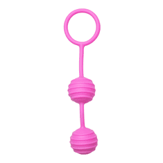 Easytoys Venušine guličky Horizontal Ribbed Geisha Balls - Pink