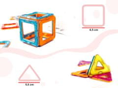 WOWO MAGICKÝ MAGNET - Farebné Magnetické Bloky pre Deti, Sada 52 Kusov