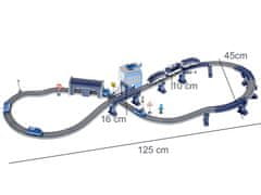 Ikonka Elektrické vlakové policajné autá 92 prvkov ~300cm