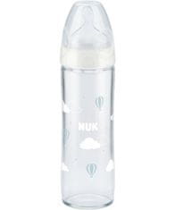 Nuk First Choice Plus sklenená fľaša 240ml New Classic biela