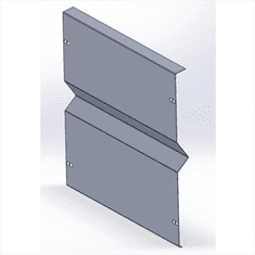 sapro FVE zavetrávací plech CORAB L2350 (2350x304x0,5)