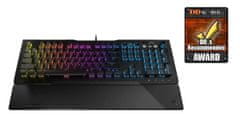 ROCCAT mechanická herná klávesnica Vulcan 121 AIMO, Red Titan Linear, RGB, US Layout, čierna