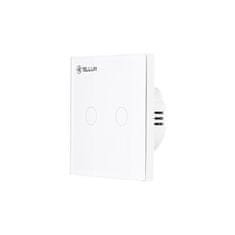 Tellur WiFi Smart Spínač, 2 porty, 1800 W, 10 A., biely