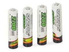 Sobex 4ks dobíjacích batérií aaa r3 do 2700mah