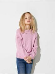 ONLY Ružový dievčenský sveter ONLY 110-116