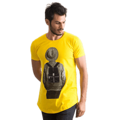 Factoryprice Žltá pánska košeľa s potlačou RT-TS-1-11092T.27_310840 S