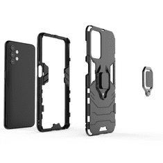 IZMAEL Odolné Puzdro Ring Armor Case pre Samsung Galaxy A32 5G - Čierna KP9708