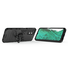 IZMAEL Odolné Puzdro Ring Armor Case pre Samsung Galaxy A32 5G - Čierna KP9708