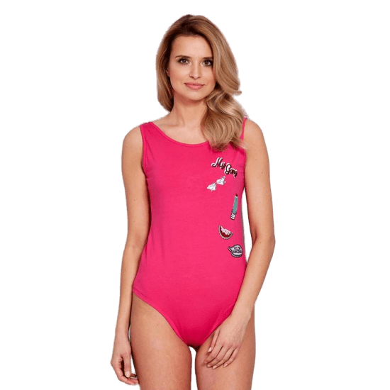 Factoryprice Dámske bavlnené body so záplatami GREA Raspberry Red PL-BO-1440.89_260507 S