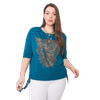 Dámska plus size blúzka DARREN navy blue RV-BZ-6375.09P_361343 S-M