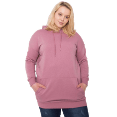 BASIC FEEL GOOD Dámska mikina plus size LUNA pink RV-BL-6338.19X_362524 XL