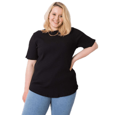 BASIC FEEL GOOD Dámska plus size pruhovaná blúzka STELLA black RV-BZ-6323.92_362527 2XL