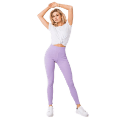 BASIC FEEL GOOD Dámske rebrované legíny SANJA Purple RV-LG-6379.11X_363090 XL