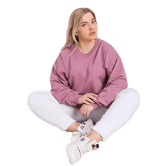 BASIC FEEL GOOD Dámska plus size mikina s kapucňou MISCHA pink RV-BL-6316.16X_363101 2XL