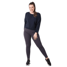 BASIC FEEL GOOD Dámske bavlnené legíny Phoebe plus size šedé RV-LG-6304.12_360612 4XL