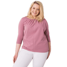 BASIC FEEL GOOD Dámska plus size bavlnená blúzka JODIE pink RV-BZ-6334.19P_362644 3XL