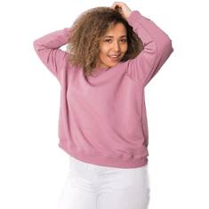 BASIC FEEL GOOD Dámska plus size bavlnená mikina DONNA pink RV-BL-6326.02X_362635 XL