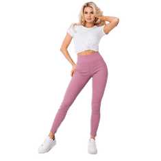 BASIC FEEL GOOD Dámske rebrované legíny Sanja pink RV-LG-6379.11X_363086 S