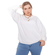 BASIC FEEL GOOD Dámska mikina plus size MISCHA ecru RV-BL-6316.16X_363102 XL