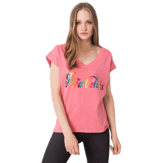 FANCY Dámske tričko s potlačou HOLLIS Pink FA-TS-7001.60_364886 Univerzálne