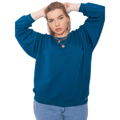 BASIC FEEL GOOD Dámska plus size mikina MISCHA modrá RV-BL-6316.16X_363106 XL