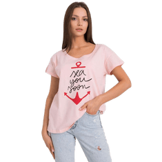 FANCY Dámske tričko s potlačou SILVA svetlo ružová FA-TS-7196.74P_367651 Univerzálne
