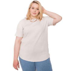 BASIC FEEL GOOD Dámska plus size blúzka STELLA light beige RV-BZ-6323.92_362526 2XL