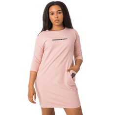 RELEVANCE Dámske plus size šaty s vreckami SEREIA pink RV-SK-6939.73P_374075 Univerzálne